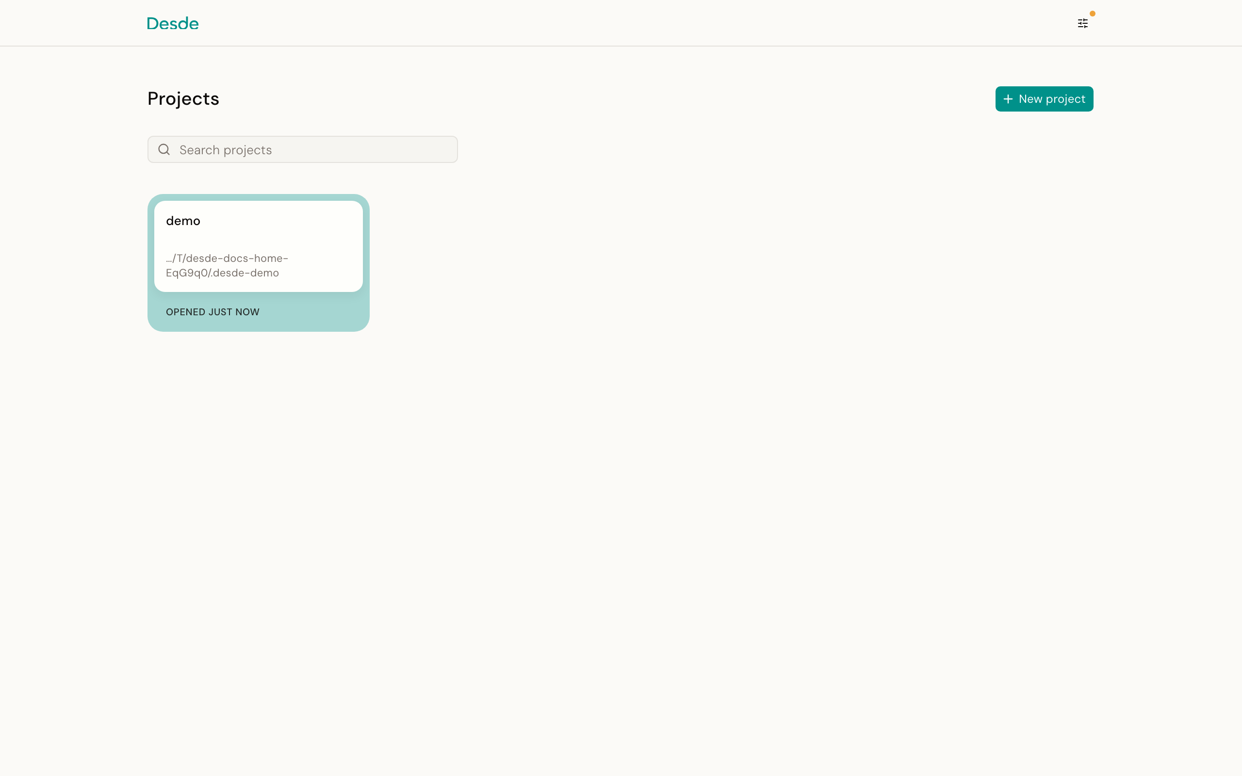 The launcher on first open, offering Try the demo, Open a local folder, and Clone from GitHub