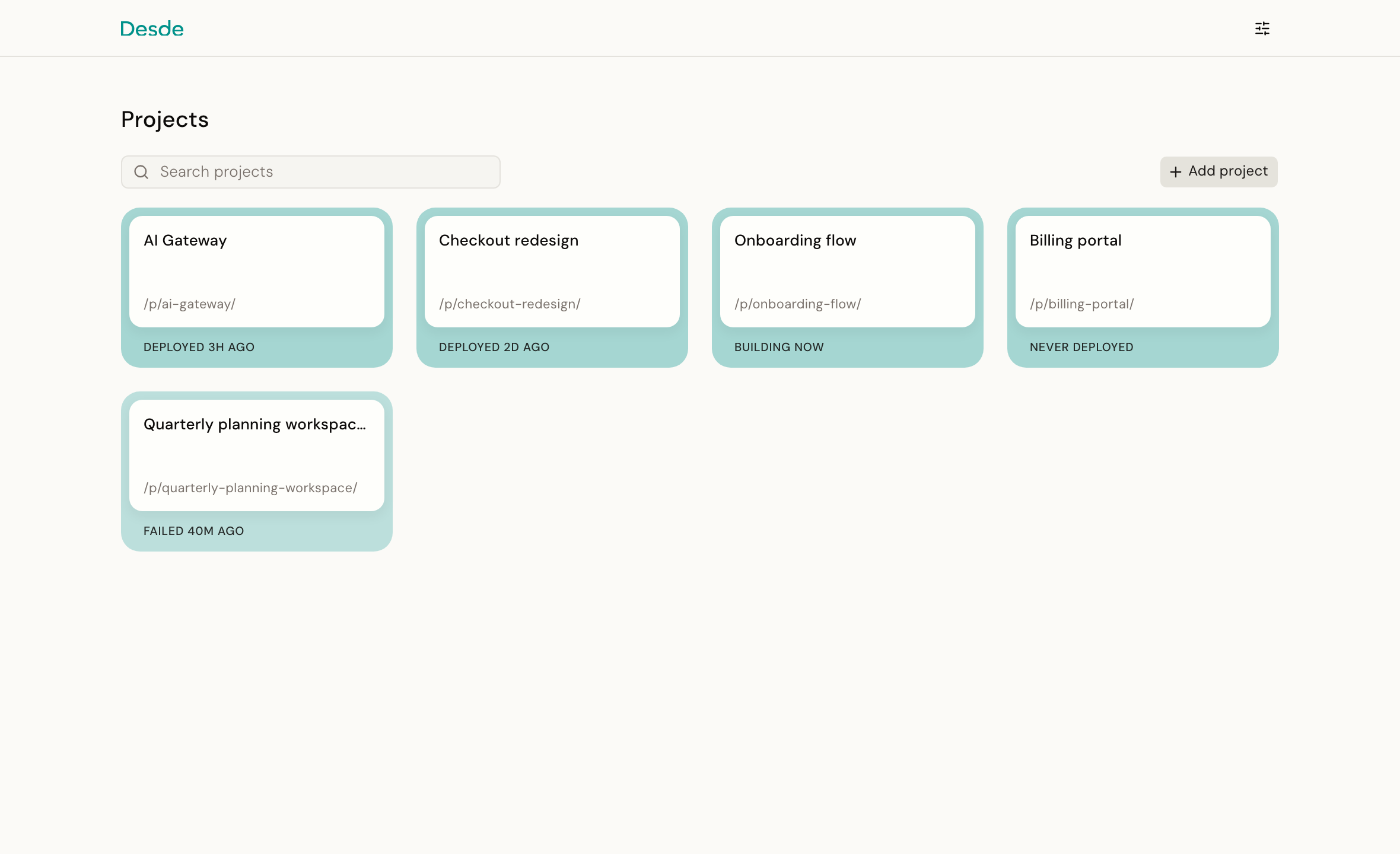 The Viewer dashboard listing a few prototypes, each a card that opens its review page